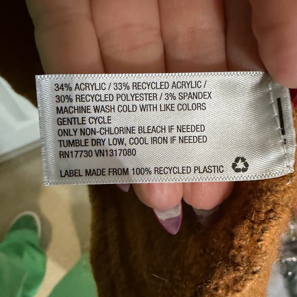 Universal Thread Rust Orange Open Front Cardigan - image 4